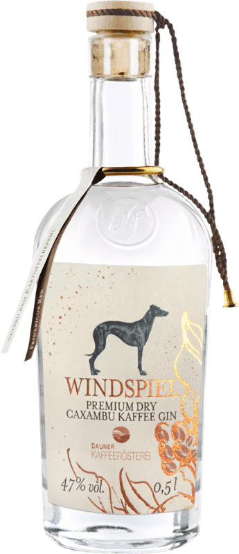 Free Shipping | Genever Gin Windspiel Caxambu Premium Germany Medium Bottle 50 cl Kaffee — Coffee