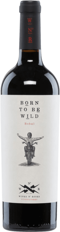 Free Shipping | Red wine Wines N' Roses Born To Be Wild Tinto D.O. Valencia Valencian Community Spain Bobal 75 cl