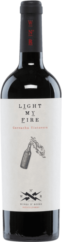 Free Shipping | Red wine Wines N' Roses Light My Fire Tinto D.O. Valencia Valencian Community Spain Grenache Tintorera 75 cl