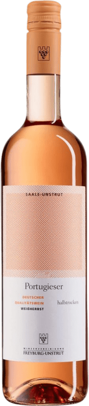 Kostenloser Versand | Rosé-Wein Freyburg Unstrut Weissherbst Halbtrocken Halbsüß Saale Unstrut Deutschland Portugieser 75 cl