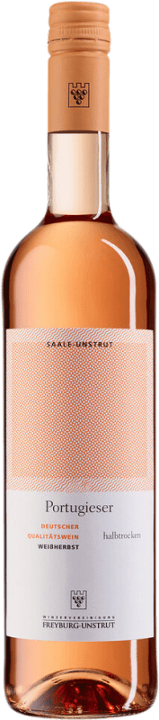 Envoi gratuit | Vin rose Freyburg Unstrut Weissherbst Demi-Sec Demi-Sucré Saale Unstrut Allemagne Portugieser 75 cl