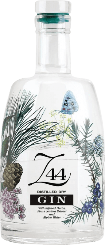 Envio grátis | Gin Z44 Roner Gin Itália Garrafa Miniatura 5 cl