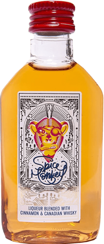 42,95 € Free Shipping | 12 units box Blended Whisky Spice Monkey Miniature Bottle 5 cl