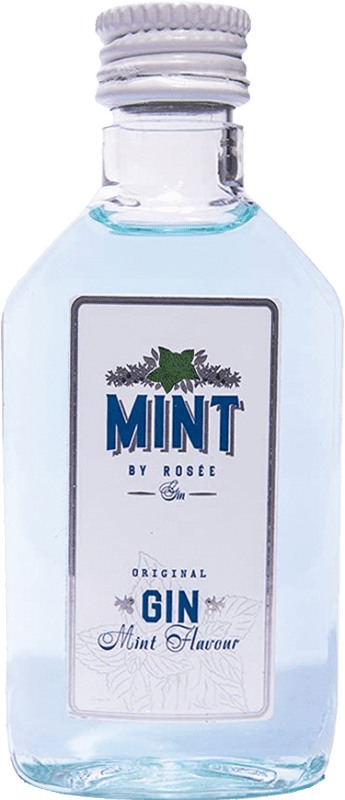 Free Shipping | 12 units box Gin Mint by Rosée Gin Valencian Community Spain Miniature Bottle 5 cl