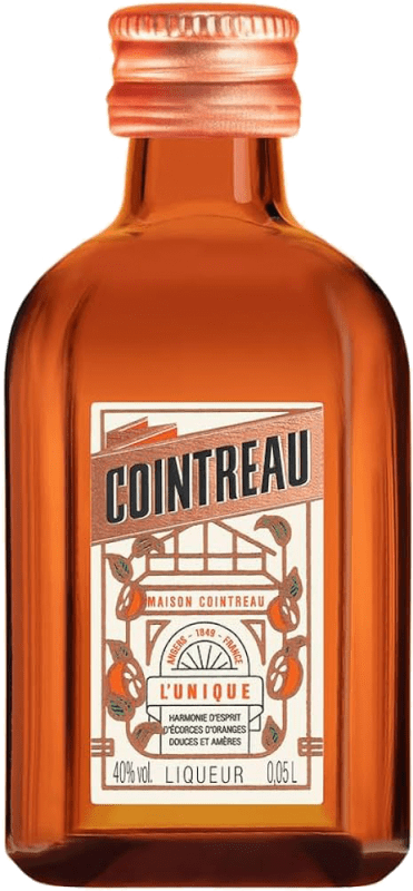 25,95 € Envio grátis | Licores Cointreau Garrafa Miniatura 5 cl