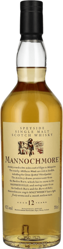 Kostenloser Versand | Whiskey Single Malt Mannochmore Speyseite Großbritannien 12 Jahre 70 cl