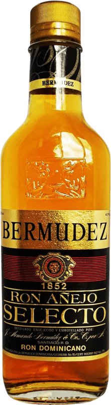 29,95 € Бесплатная доставка | Ром Bermúdez Añejo Selecto 7 Лет треть литровая бутылка 35 cl