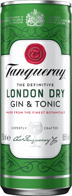48,95 € | Boîte de 12 unités Boissons et Mixers Tanqueray Gin & Tonic Royaume-Uni Canette 25 cl