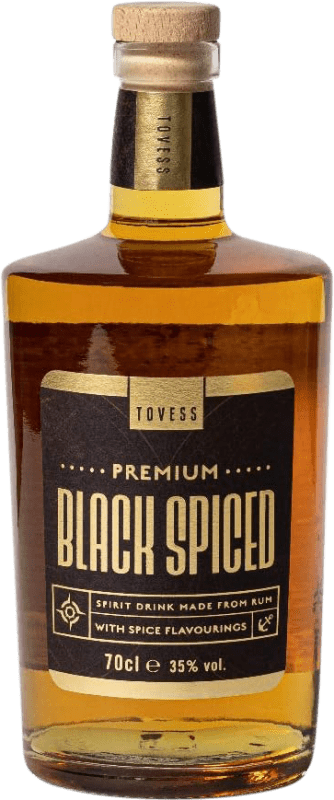 Kostenloser Versand | Rum Tovess Negro Especiado Großbritannien 70 cl