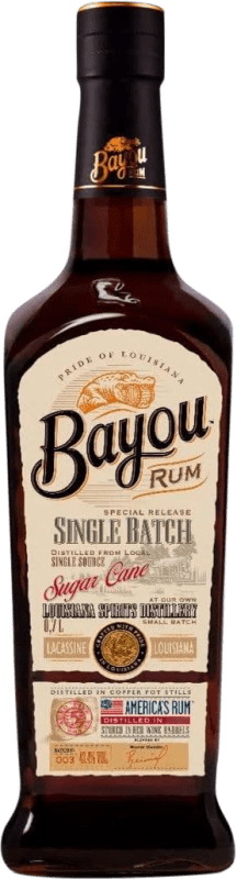 Envoi gratuit | Rhum Louisiana Bayou Single Batch Negro Artesanal Edición Limitada États Unis 5 Ans 70 cl