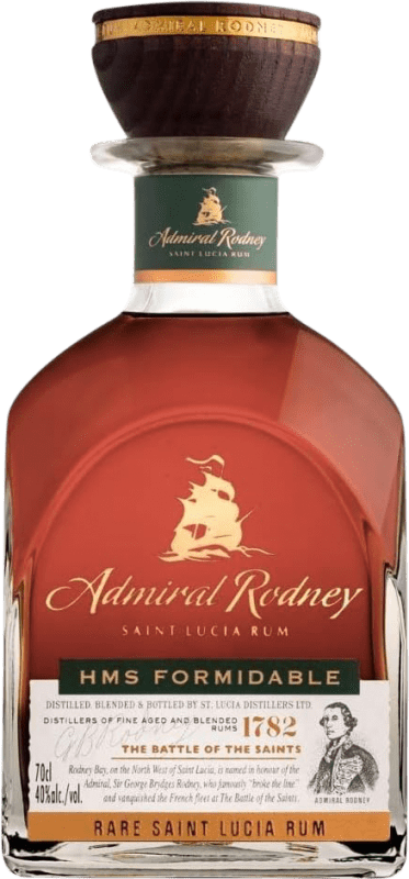 129,95 € Envio grátis | Rum Admiral Rodney HMS Formidable Saint Lucia Rare — Exclusivo