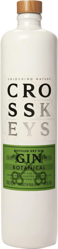 73,95 € Envio grátis | Genever Gin Cross Keys. Nº 07 Single Cask — Barrica Única, Batch Botanicals — Botânicos