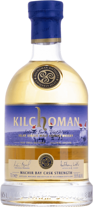 免费送货 | 威士忌单一麦芽威士忌 Kilchoman Machir Bay Cask Strengthh Christmas Edition 艾莱 英国 70 cl