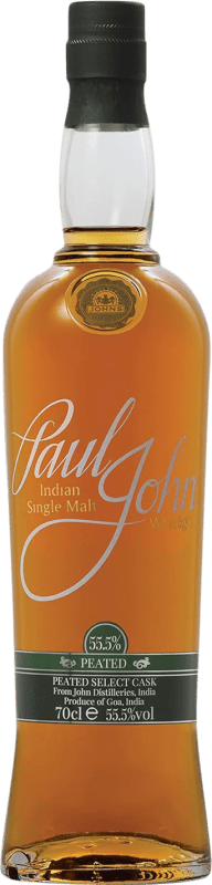 送料無料 | ウイスキーシングルモルト Paul John Peated Select Cask インド 70 cl