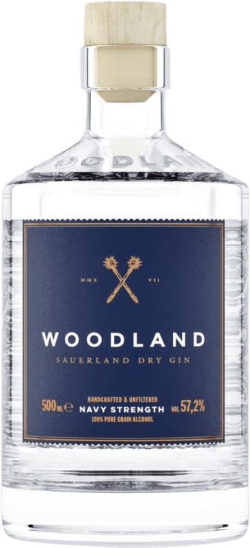 Envio grátis | Gin Woodland. Strength Gin Alemanha Garrafa Medium 50 cl