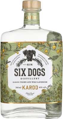 Genever Gin Six Dogs Karoo 70 cl Lavender — Lavanda