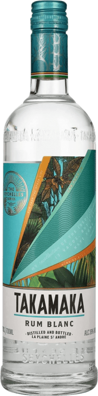 Kostenloser Versand | Rum Frere's Takamaka Blanc — Weißer Seychellen 70 cl