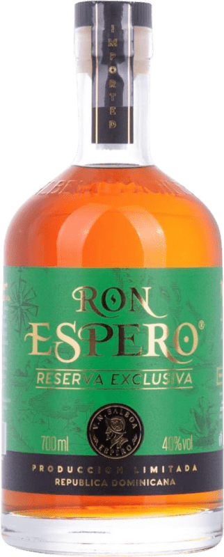 Envío gratis | Ron Espero Exclusiva Reserva República Dominicana 70 cl