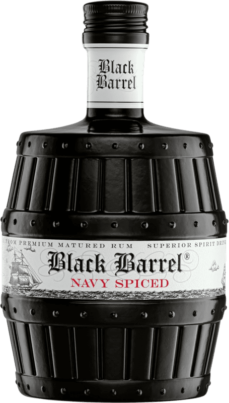 免费送货 | 朗姆酒 Aalborg Black Barrel Navy Spiced 丹麦 70 cl