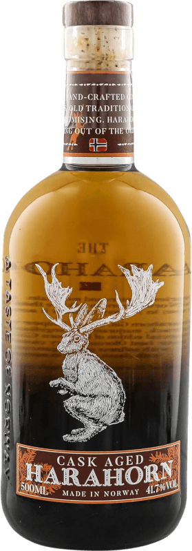 Spedizione Gratuita | Gin Harahorn Cask Aged Norvegia Bottiglia Medium 50 cl