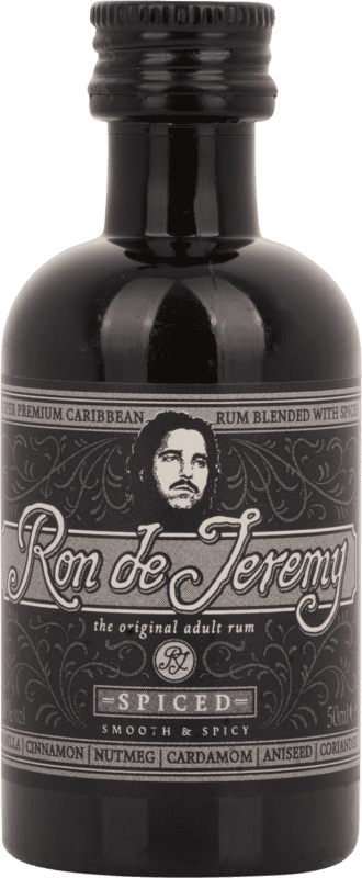 9,95 € Бесплатная доставка | Ром Ron de Jeremy Spiced PET миниатюрная бутылка 5 cl