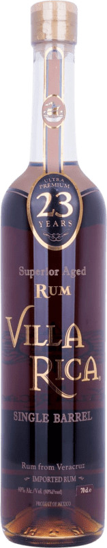 Envoi gratuit | Rhum Villa Rica. Single Barrel Ultra Premium Superior Aged Mexique 23 Ans 70 cl