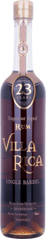 118,95 € | Ром Villa Rica. Ultra Single Barrel — Одна бочка, Высший, Premium — Премиум Barrel Aged — Выдержано в бочке Мексика 23 Лет 70 cl