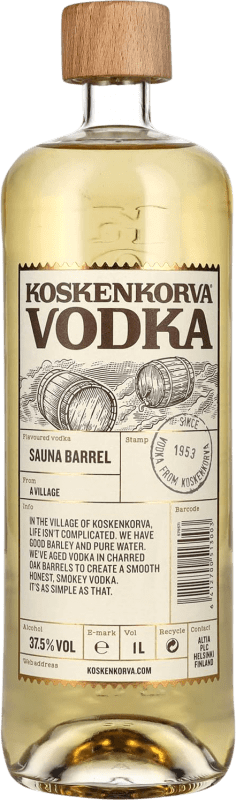 Envio grátis | Vodka Koskenkorva Sauna Barrel — Barrica Finlândia 1 L