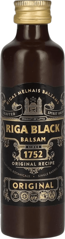 Envio grátis | Licores Riga Black 1752 Original Recipe Letônia Meia Garrafa 37 cl