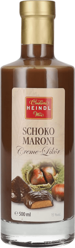 Envío gratis | Crema de Licor Walter Heindl Schoko Maroni Austria Botella Medium 50 cl