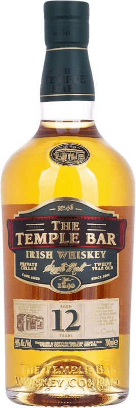 Envoi gratuit | Whisky Single Malt The Temple Bar Irlande 12 Ans 70 cl