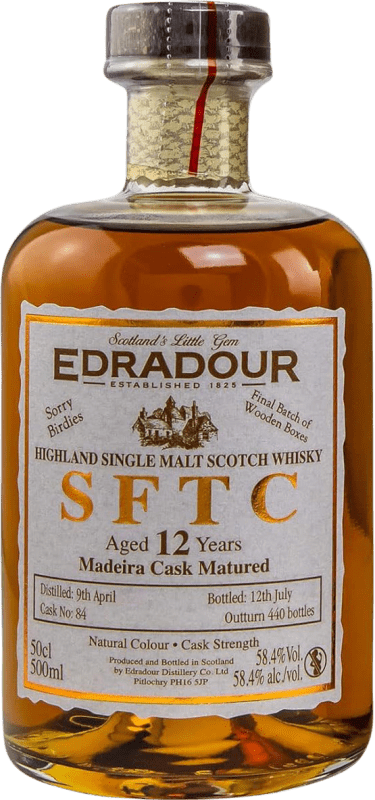Бесплатная доставка | Купажированный виски Edradour Madeira Cask Matured SFTC Straight From The Cask Объединенное Королевство 12 Лет бутылка Medium 50 cl