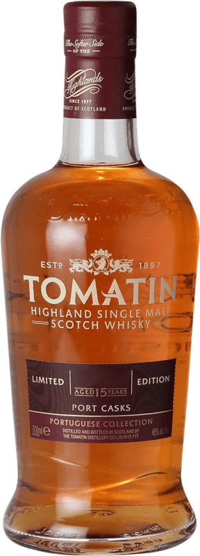 204,95 € Бесплатная доставка | Виски смешанные Tomatin Port Casks Portuguese Collection 15 Лет