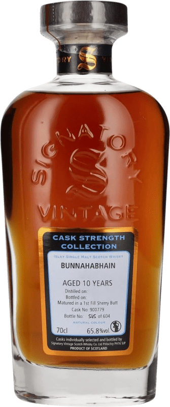 免费送货 | 调和威士忌 Signatory Vintage At Bunnahabhain Cask Strength — 桶强度, Collection — 系列 英国 10 岁 70 cl
