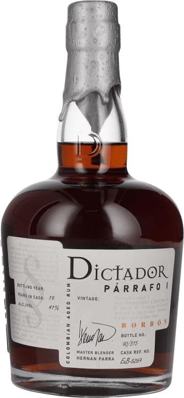 送料無料 | ウイスキーブレンド Dictador Párrafo I Borbón Vintage コロンビア 19 年 70 cl