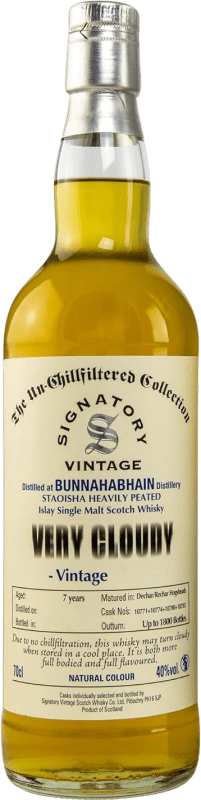 Kostenloser Versand | Blended Whisky Signatory Vintage The Un-Chillfiltered at Bunnahabhain Staoisha Very Cloudy Collection — Kollektion Großbritannien 70 cl