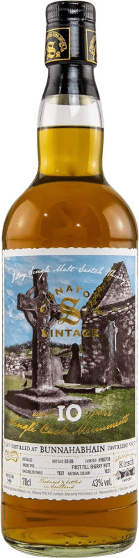 96,95 € Бесплатная доставка | Виски из одного солода Signatory Vintage Single Cask Monument at Bunnahabhain 10 Лет