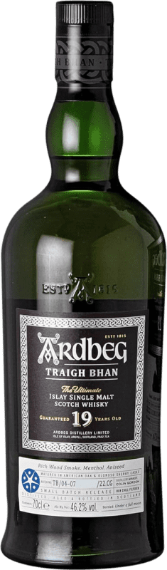 Envoi gratuit | Single Malt Whisky Ardbeg Traigh Bhan Batch Nº 4 Royaume-Uni 19 Ans 70 cl