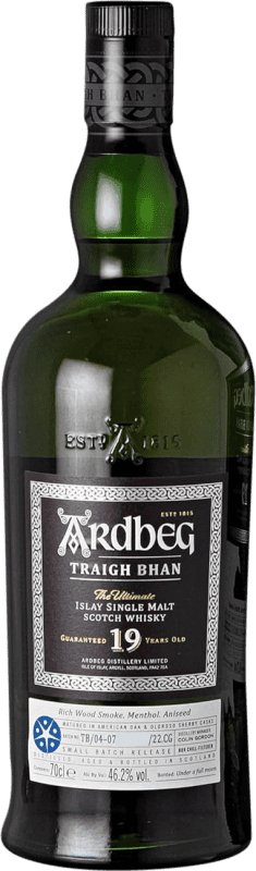 Envoi gratuit | Whisky Single Malt Ardbeg Traigh Bhan Nº 4 Batch Royaume-Uni 19 Ans 70 cl
