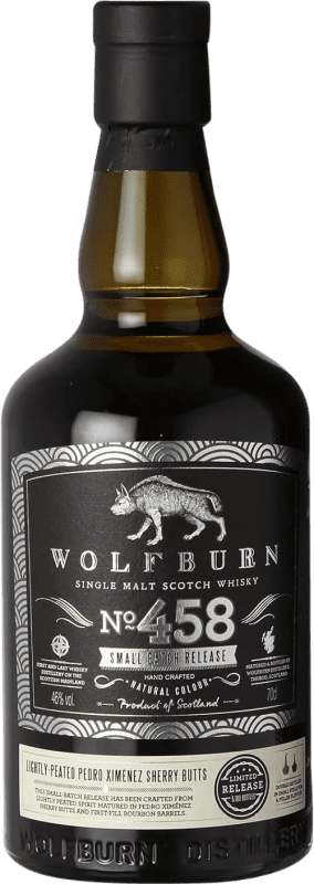 Envío gratis | Whisky Single Malt Wolfburn Nº 458 Small Batch, Edición Limitada Reino Unido 70 cl