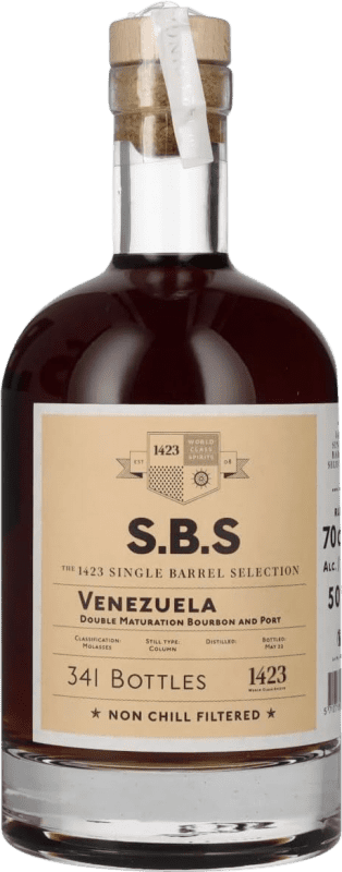 免费送货 | 朗姆酒 1423 World Class Spirits S.B.S Venezuela Single Barrel Selection 特立尼达和多巴哥 70 cl