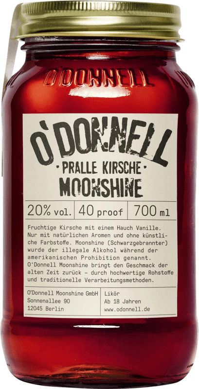 Envío gratis | Licores O'Donnell Moonshine Pralle Kirsche Alemania 70 cl