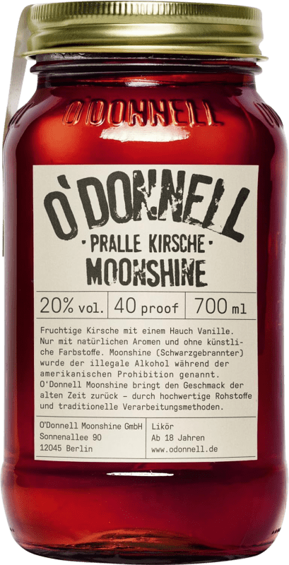 48,95 € | Ликёры O'Donnell Moonshine Pralle Германия Специальная банка 70 cl Kirsche — Вишня