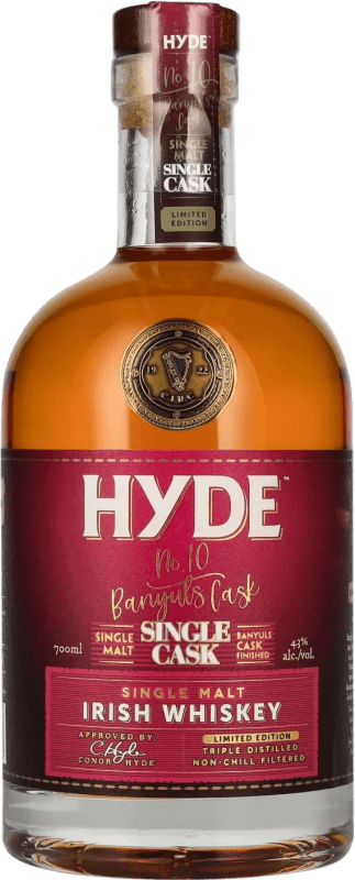 送料無料 | ウイスキーシングルモルト Hyde Nº 10 Banyuls Single Cask Limited Edition アイルランド 70 cl