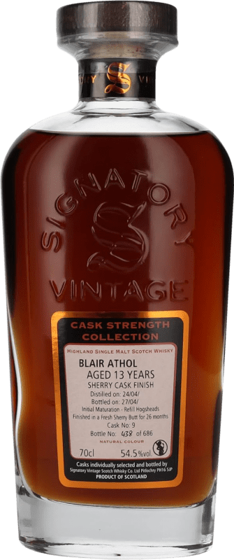 Kostenloser Versand | Whiskey Single Malt Signatory Vintage Cask Strength Collection at Blair Athol Großbritannien 13 Jahre 70 cl