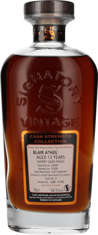 Spedizione Gratuita | Whisky Single Malt Signatory Vintage At Blair Athol Cask Strength — Grado da Botte, Collection — Collezione Regno Unito 13 Anni 70 cl