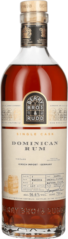 Envoi gratuit | Rhum Berry Bros & Rudd Dominican Single Cask Royaume-Uni 70 cl