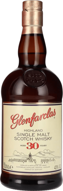 免费送货 | 威士忌单一麦芽威士忌 Glenfarclas 高地 英国 30 岁 70 cl