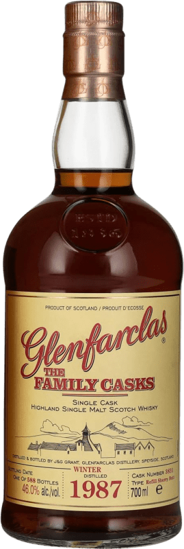 Kostenloser Versand | Single Malt Whisky Glenfarclas The Family Casks Winter Refill Sherry Butt Cask Finish — Fassreifung Großbritannien 70 cl