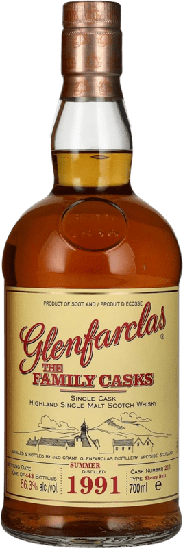 Бесплатная доставка | Виски из одного солода Glenfarclas The Family Casks Summer Sherry Butt Объединенное Королевство 70 cl